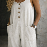 Genevieve - Salopetă din denim cu aspect retro spălat — imagine 12
