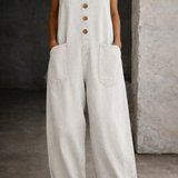 Genevieve - Salopetă din denim cu aspect retro spălat — imagine 13