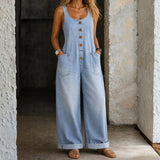 Genevieve - Salopetă din denim cu aspect retro spălat — imagine 14