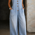 Genevieve - Salopetă din denim cu aspect retro spălat — imagine 15
