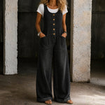 Genevieve - Salopetă din denim cu aspect retro spălat — imagine 18
