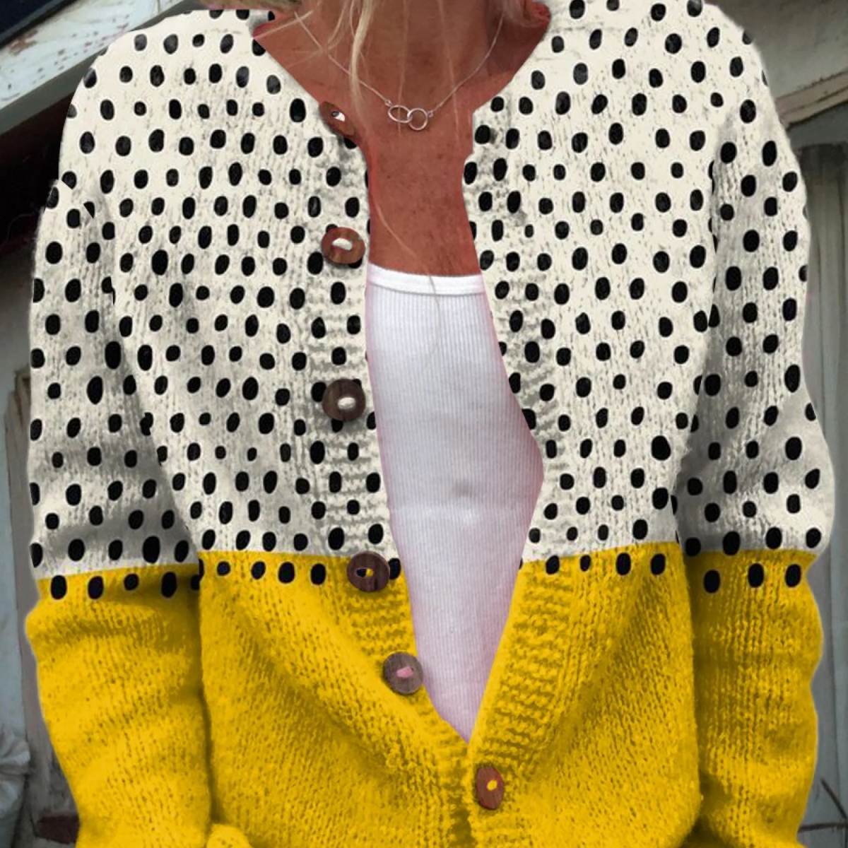 Georgia - Cardigan tricotat retro — imagine 1