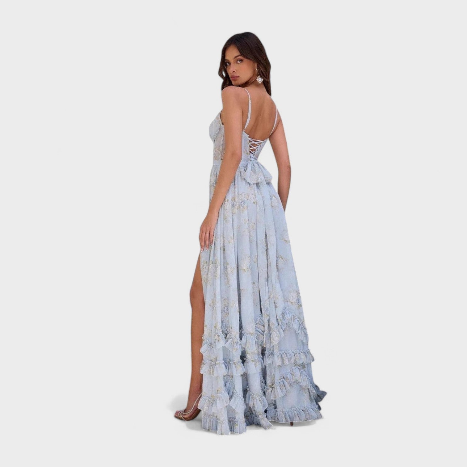 Gianna - rochie lungă boemă cu crăpătură — imagine 2
