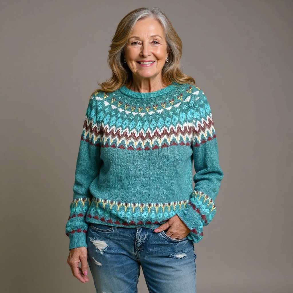 Gloria - Pulover retro tricotat — imagine 2