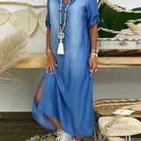 Hailey - Rochie maxi din denim — imagine 3