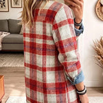 Hailey - Jachetă din denim retro cu model patchwork — imagine 2