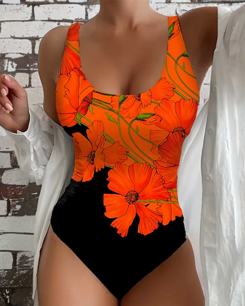 Harmony - costum de baie elegant dintr-o singură piesă cu imprimeu floral — imagine 1