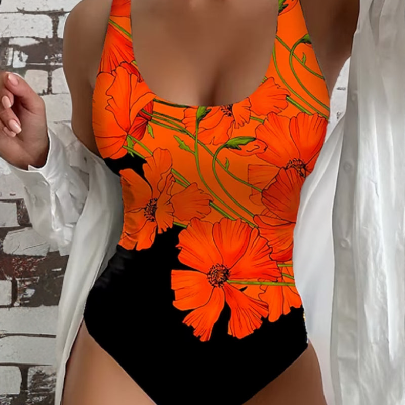 Harmony - costum de baie elegant dintr-o singură piesă cu imprimeu floral — imagine 1