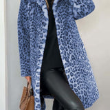 Harmony - palton lung cu imprimeu de leopard — imagine 5