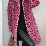 Harmony - palton lung cu imprimeu de leopard — imagine 6