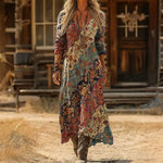 Harper - rochie casual cu mânecă lungă, cu inspirație retro — imagine 1