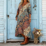 Harper - rochie casual cu mânecă lungă, cu inspirație retro — imagine 3