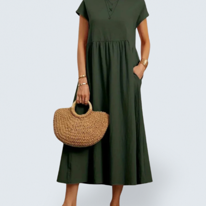 Hazel - rochie midi cu buzunare — imagine 1