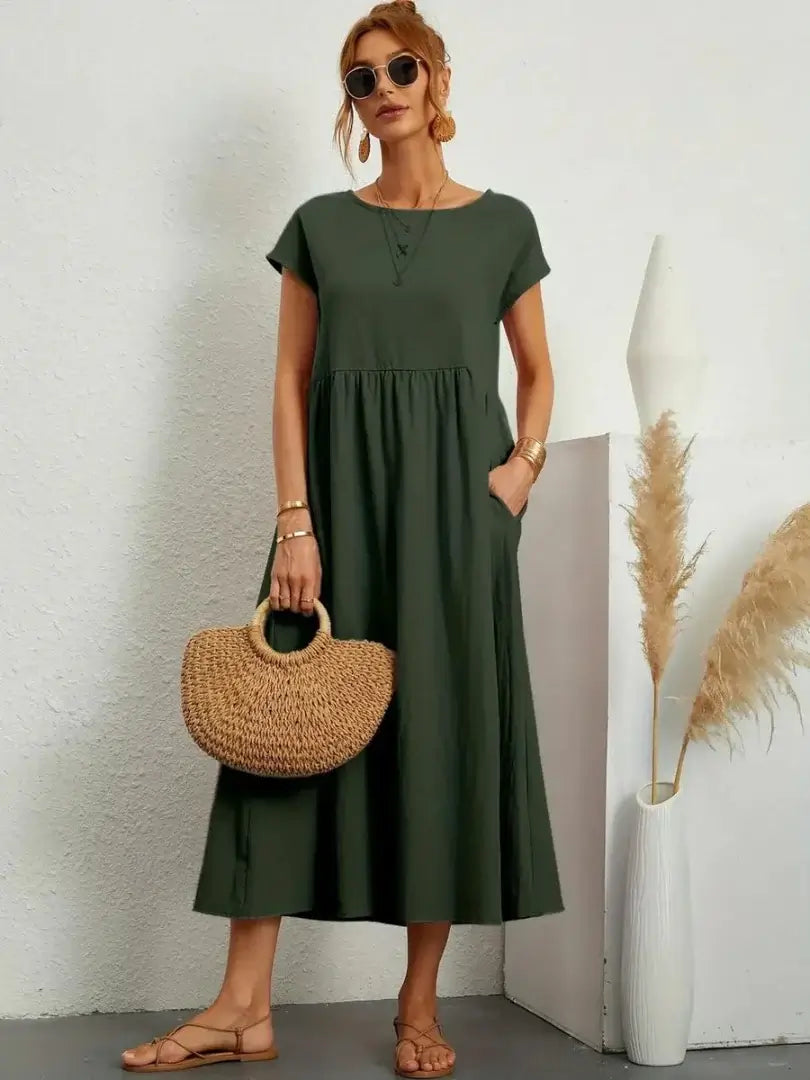 Hazel - rochie midi cu buzunare — imagine 2
