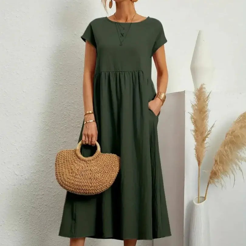 Hazel - rochie midi cu buzunare — imagine 2