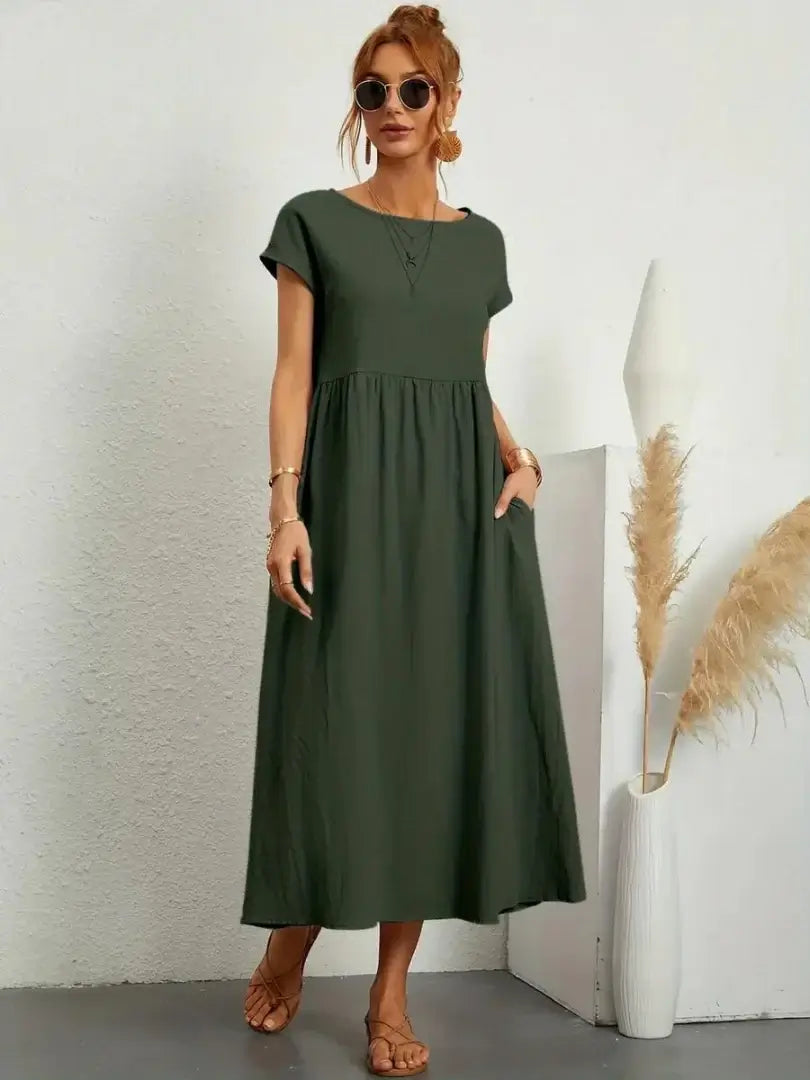 Hazel - rochie midi cu buzunare — imagine 3
