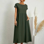 Hazel - rochie midi cu buzunare — imagine 3
