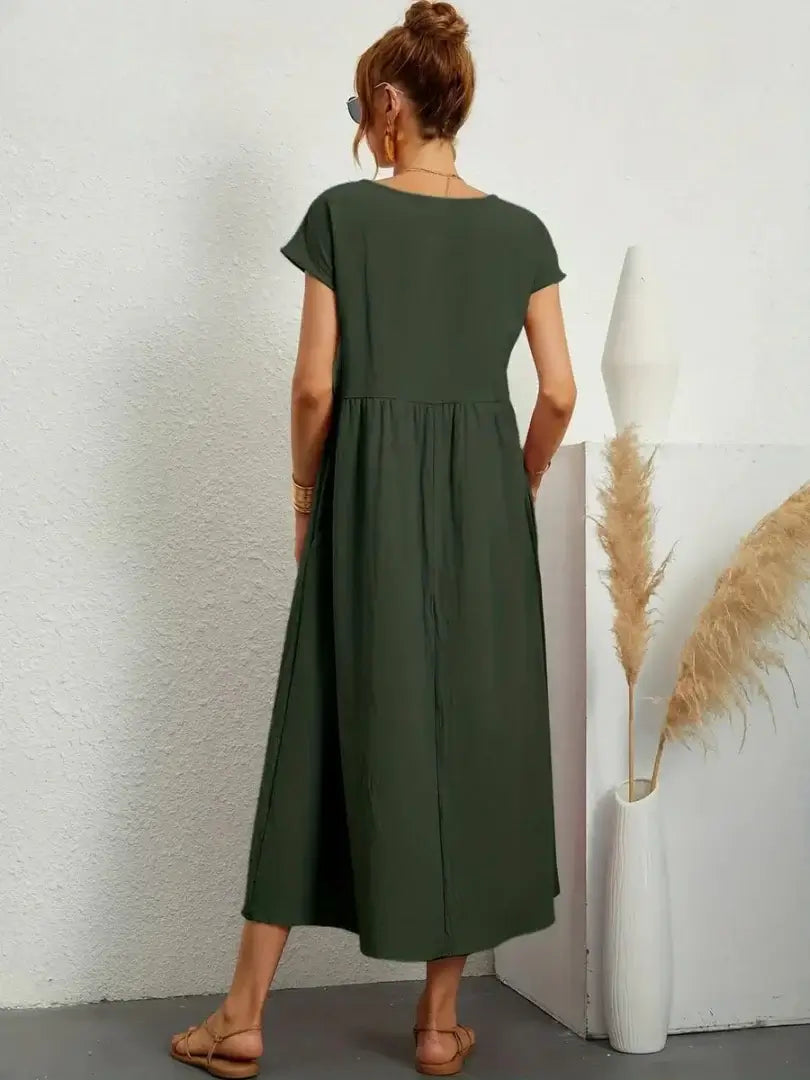 Hazel - rochie midi cu buzunare — imagine 4