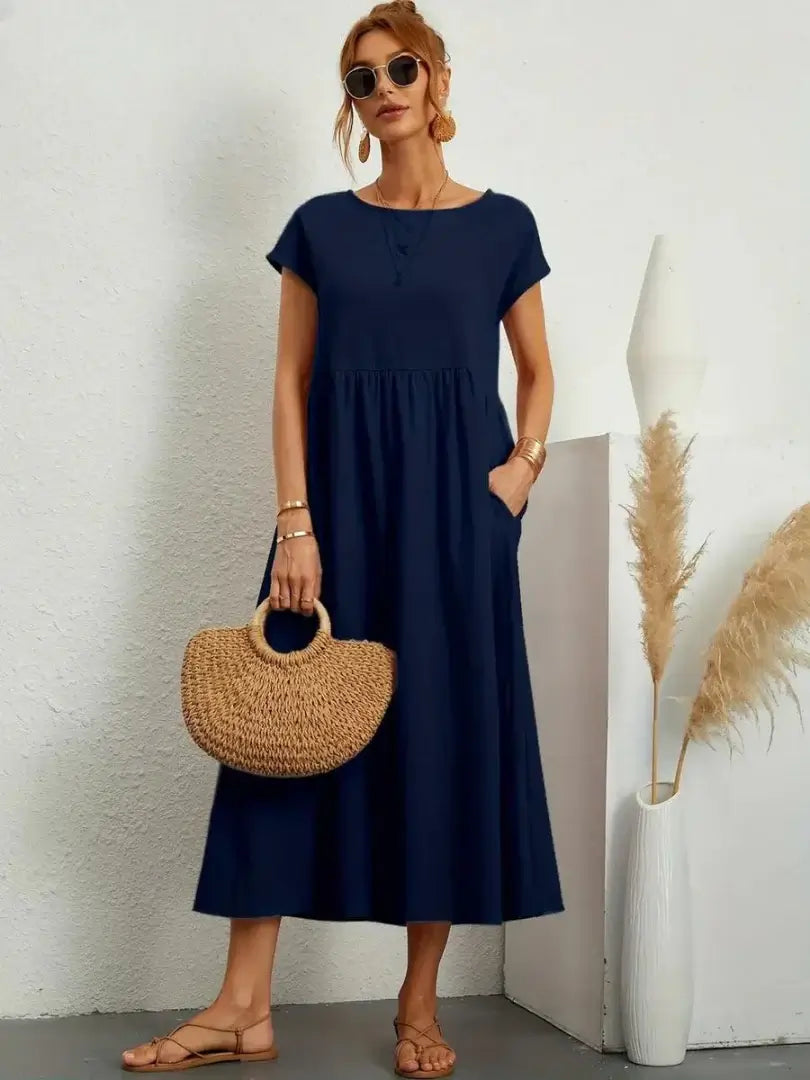 Hazel - rochie midi cu buzunare — imagine 5