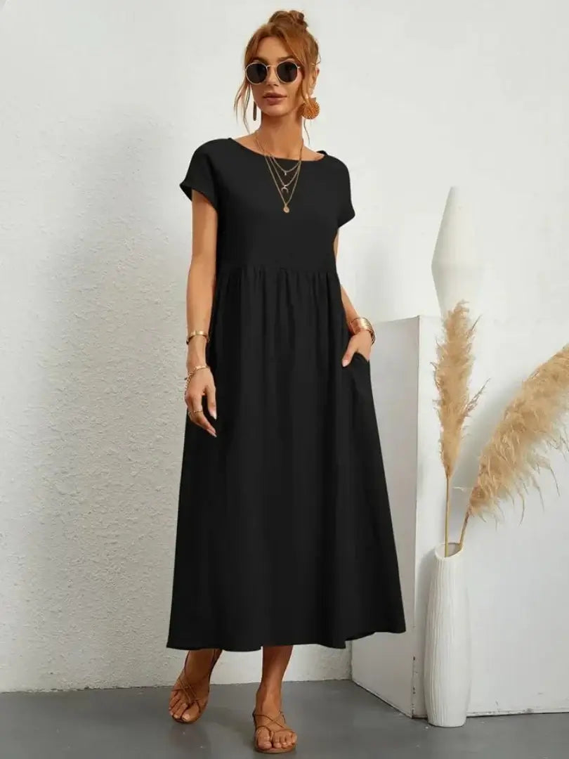 Hazel - rochie midi cu buzunare — imagine 9