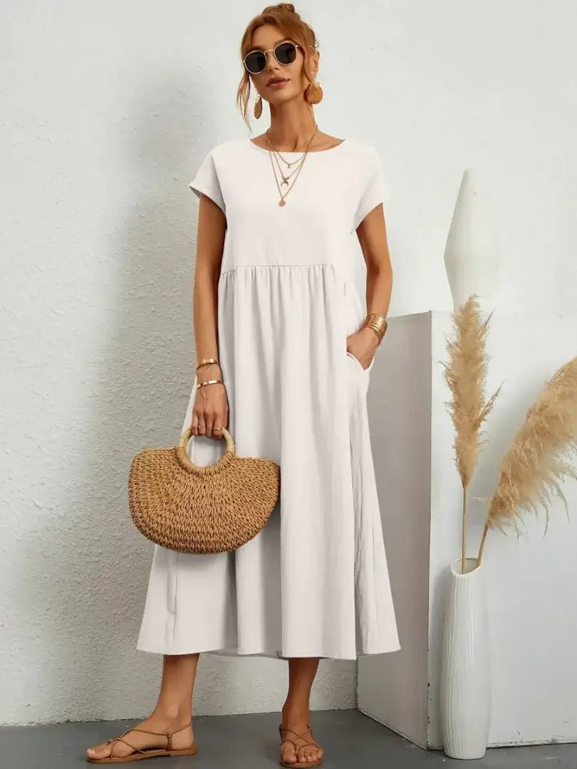 Hazel - rochie midi cu buzunare — imagine 11