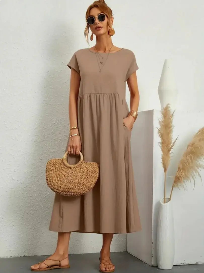 Hazel - rochie midi cu buzunare — imagine 14