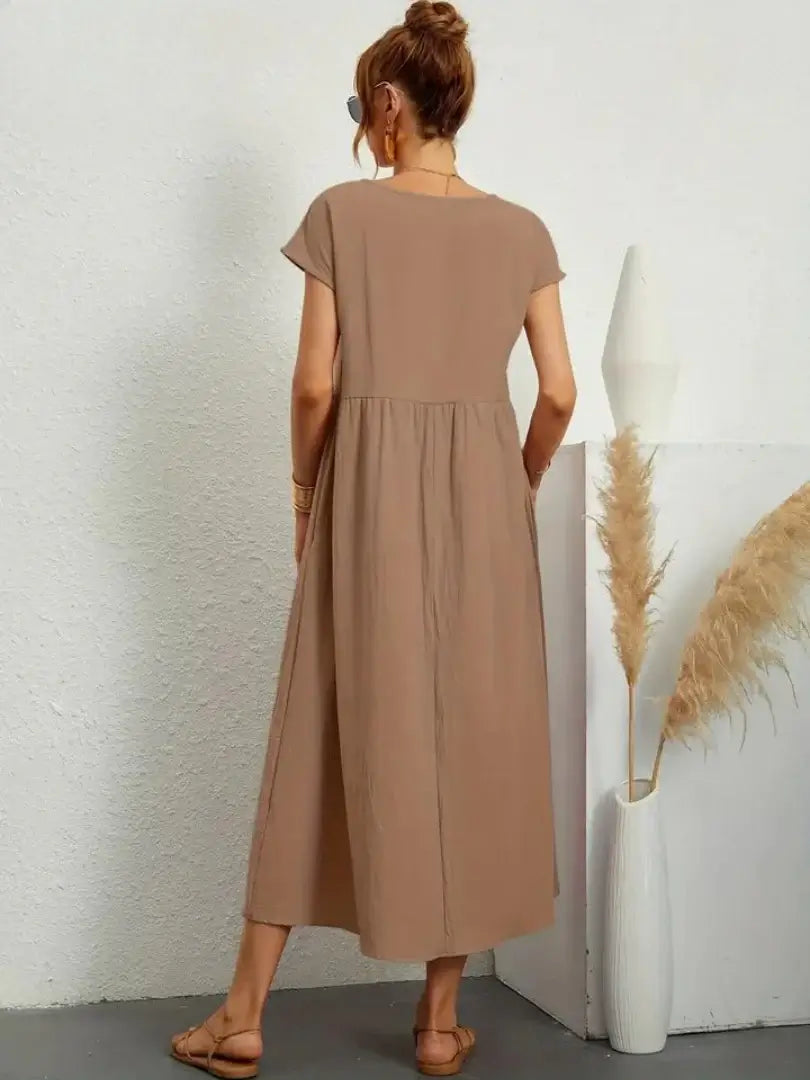 Hazel - rochie midi cu buzunare — imagine 16