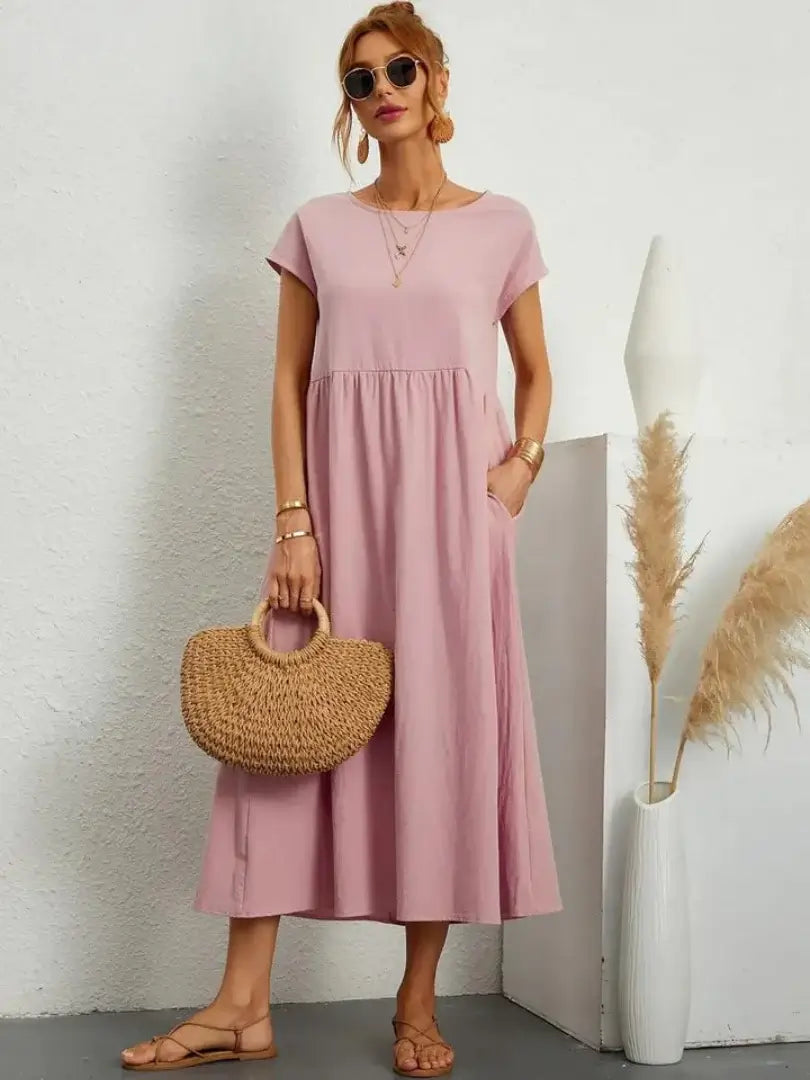 Hazel - rochie midi cu buzunare — imagine 17
