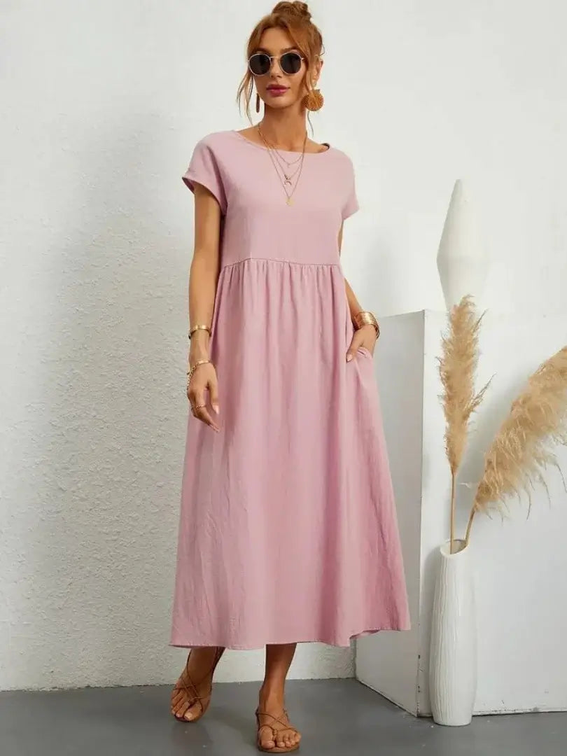 Hazel - rochie midi cu buzunare — imagine 18