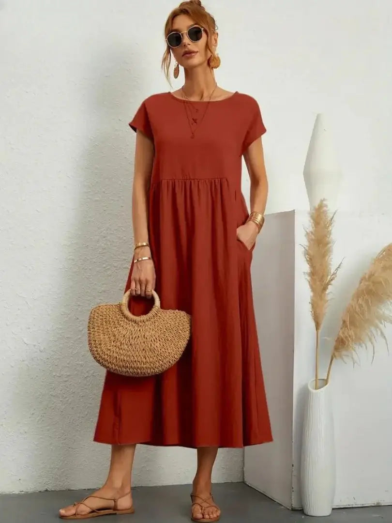 Hazel - rochie midi cu buzunare — imagine 20