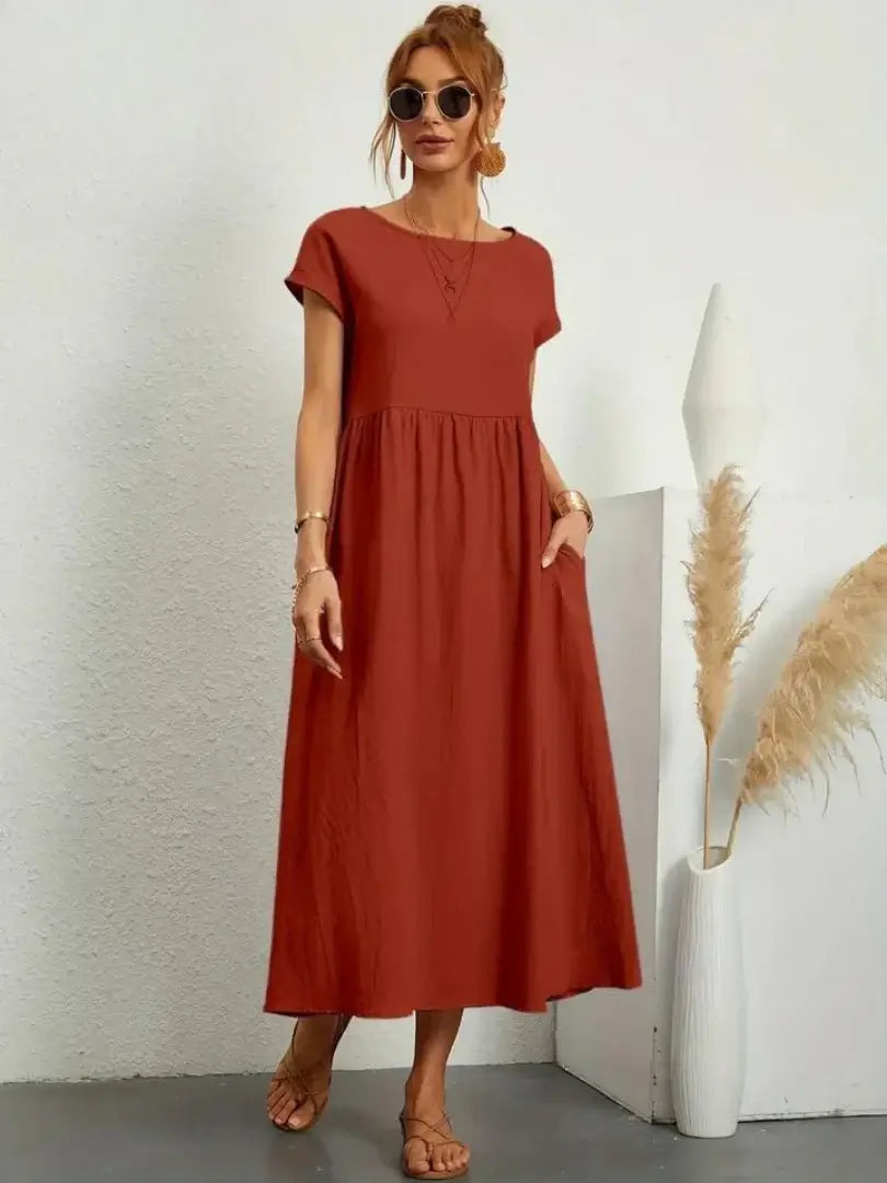 Hazel - rochie midi cu buzunare — imagine 21