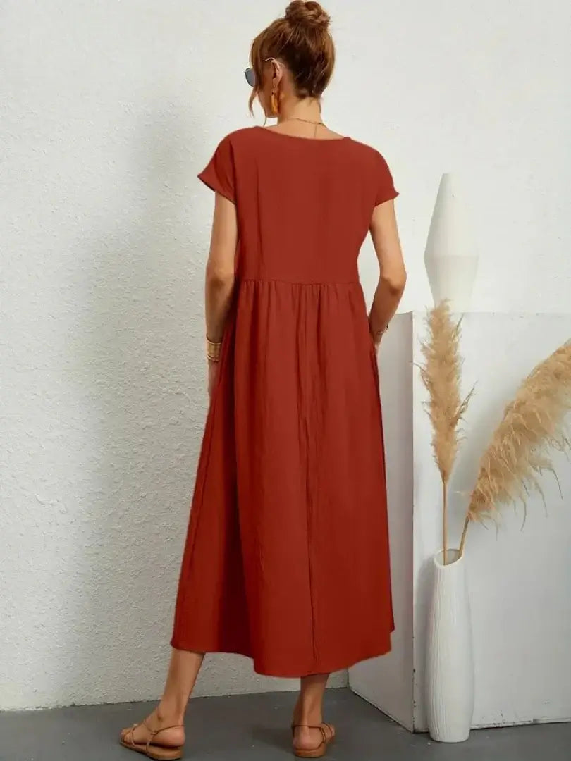 Hazel - rochie midi cu buzunare — imagine 22