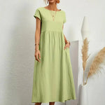 Hazel - rochie midi cu buzunare — imagine 24