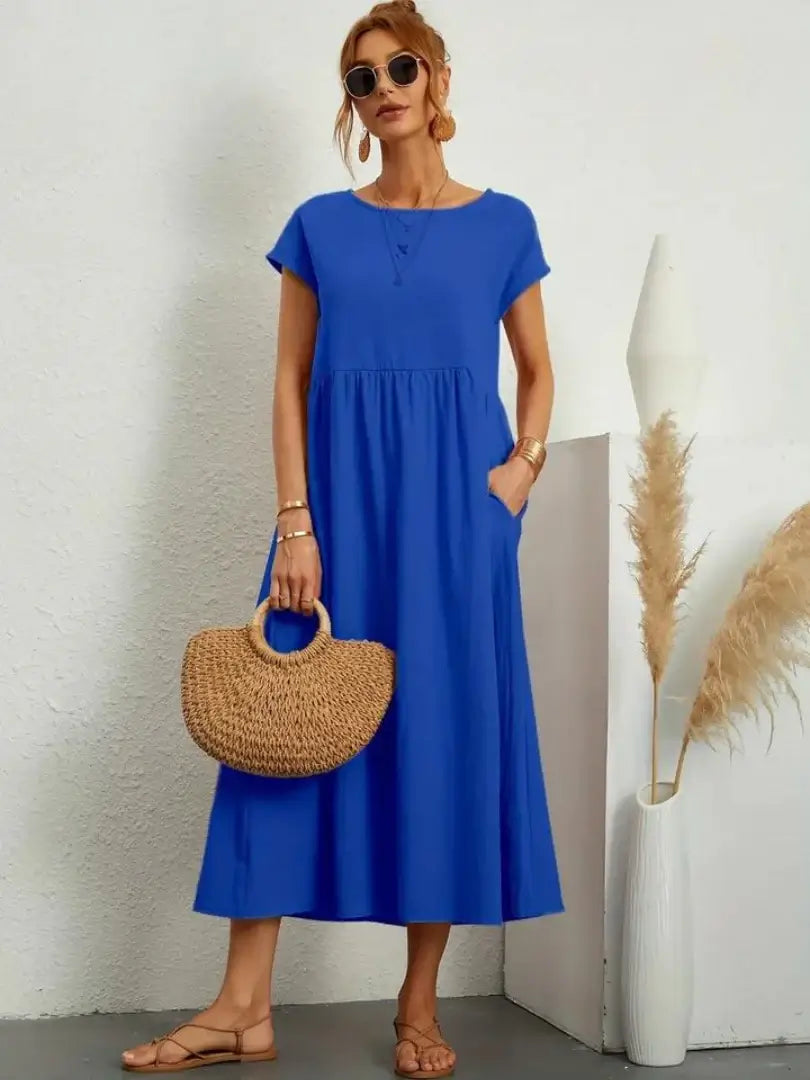 Hazel - rochie midi cu buzunare — imagine 26