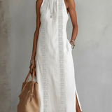 Heidi - rochie midi fără mâneci cu detalii din dantelă — imagine 1