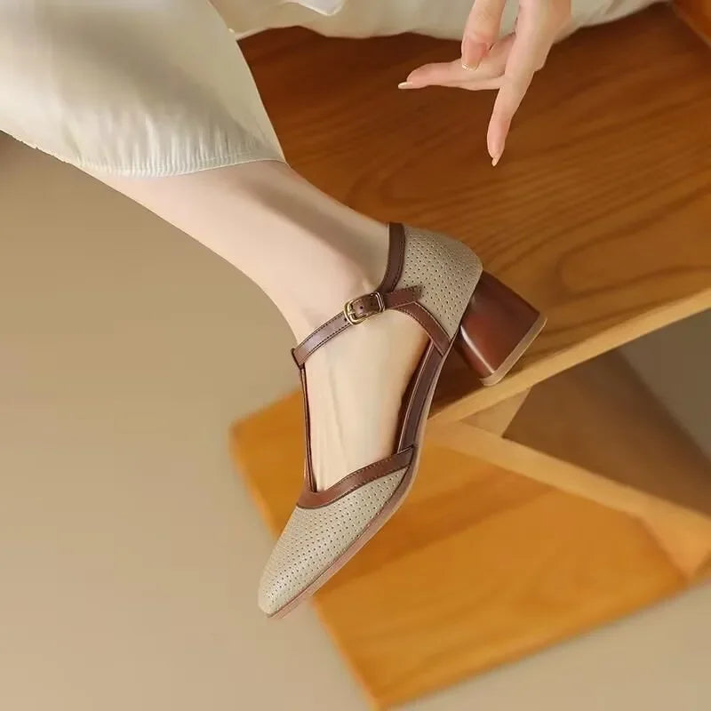Helene - pantofi eleganți pentru femei cu toc mediu — imagine 5