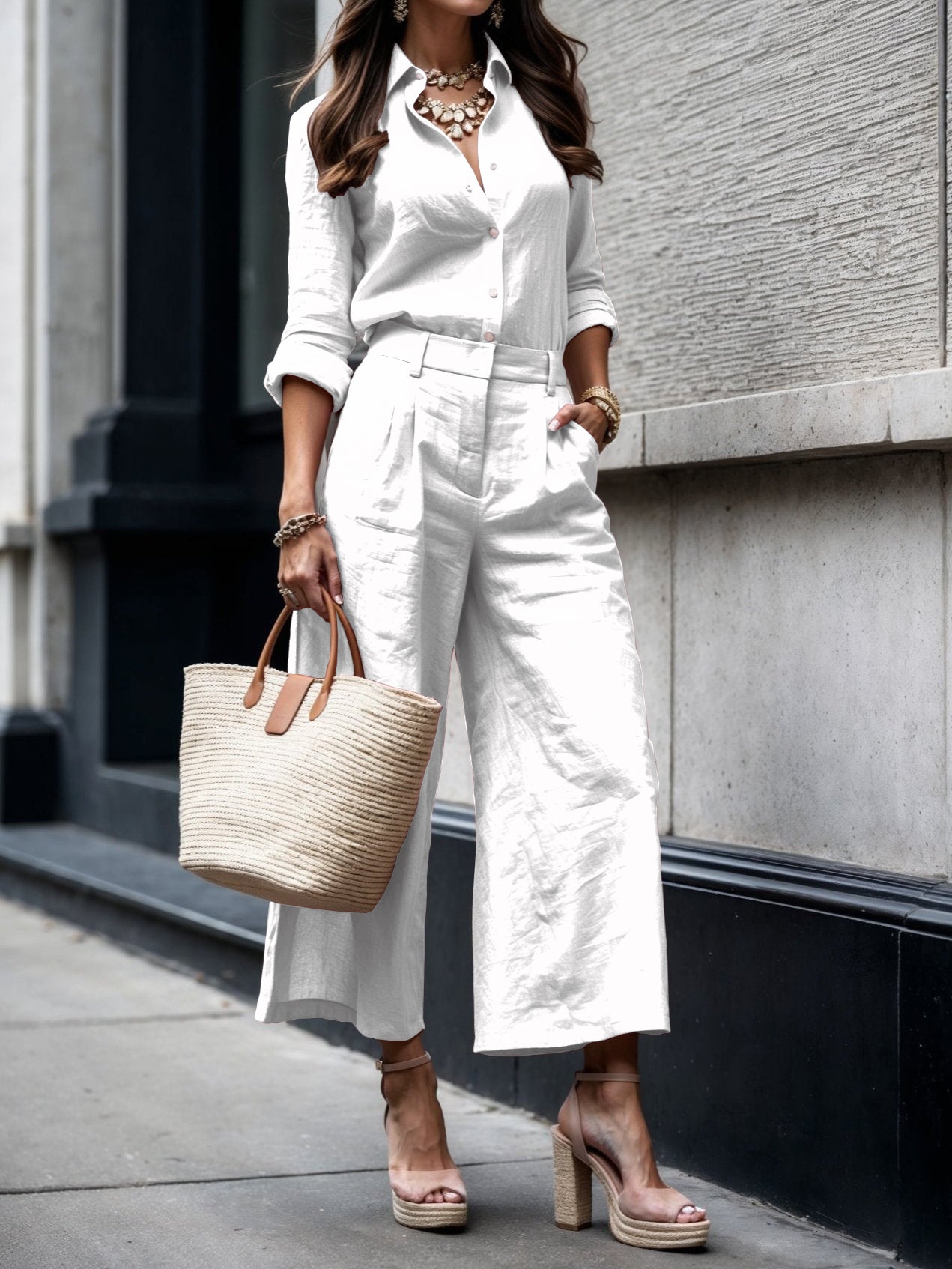Holly - un set roz, casual și elegant — imagine 4