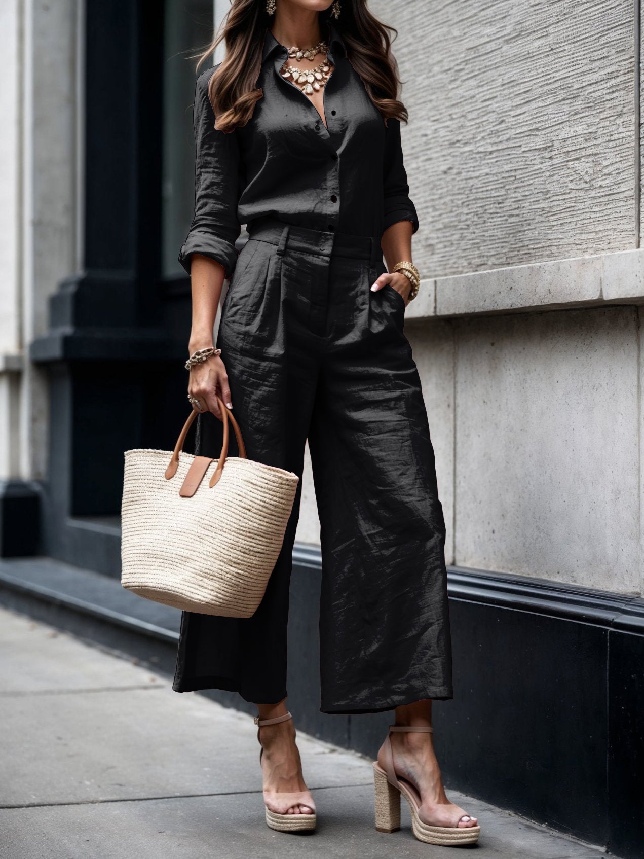 Holly - un set roz, casual și elegant — imagine 6