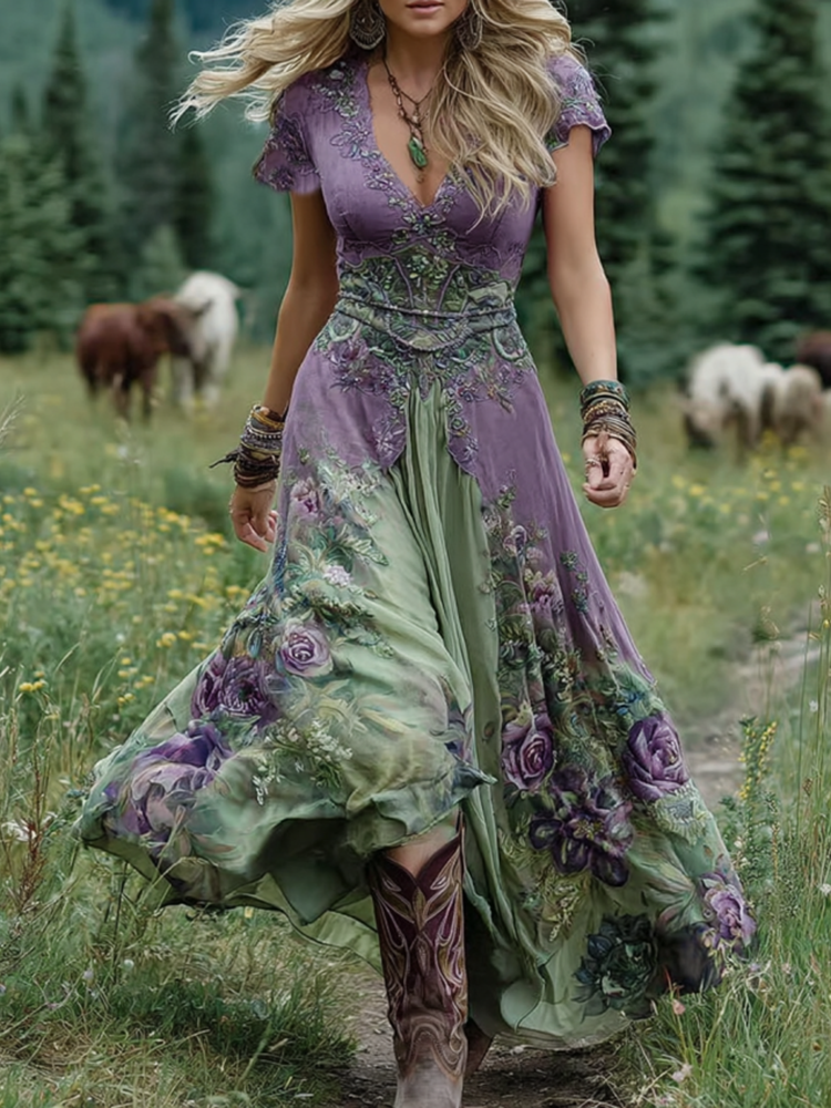 Rochie Holly cu imprimeu floral — imagine 2
