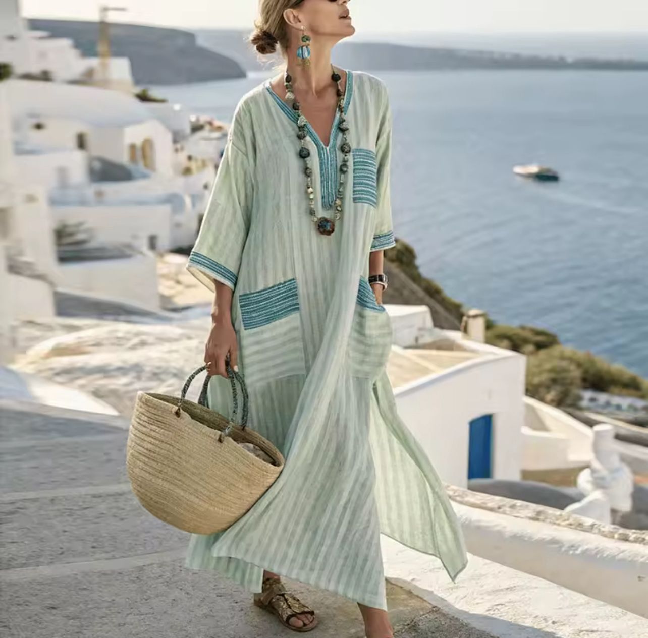 Iris - rochie lungă elegantă de plajă — imagine 1