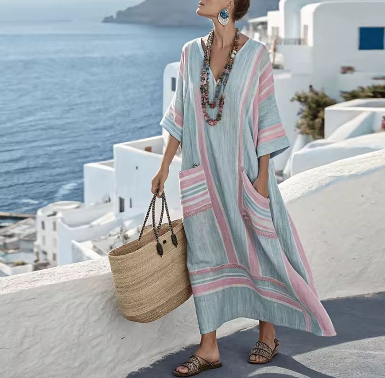 Iris - rochie lungă elegantă de plajă — imagine 7