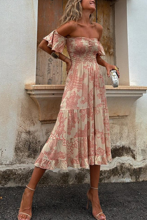 Isabella - rochie midi cu umerii goi — imagine 2