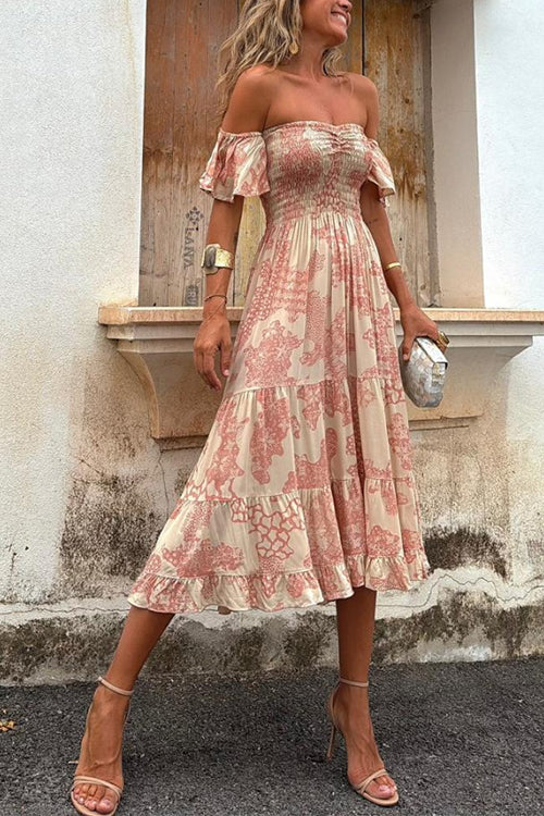 Isabella - rochie midi cu umerii goi — imagine 3