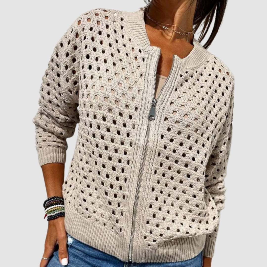 Cardigan tricotat premium Jade — imagine 1