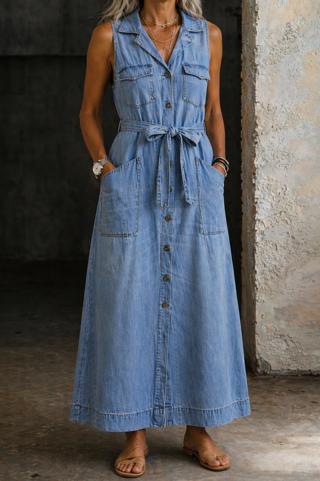 Jamie - rochie din denim — imagine 2