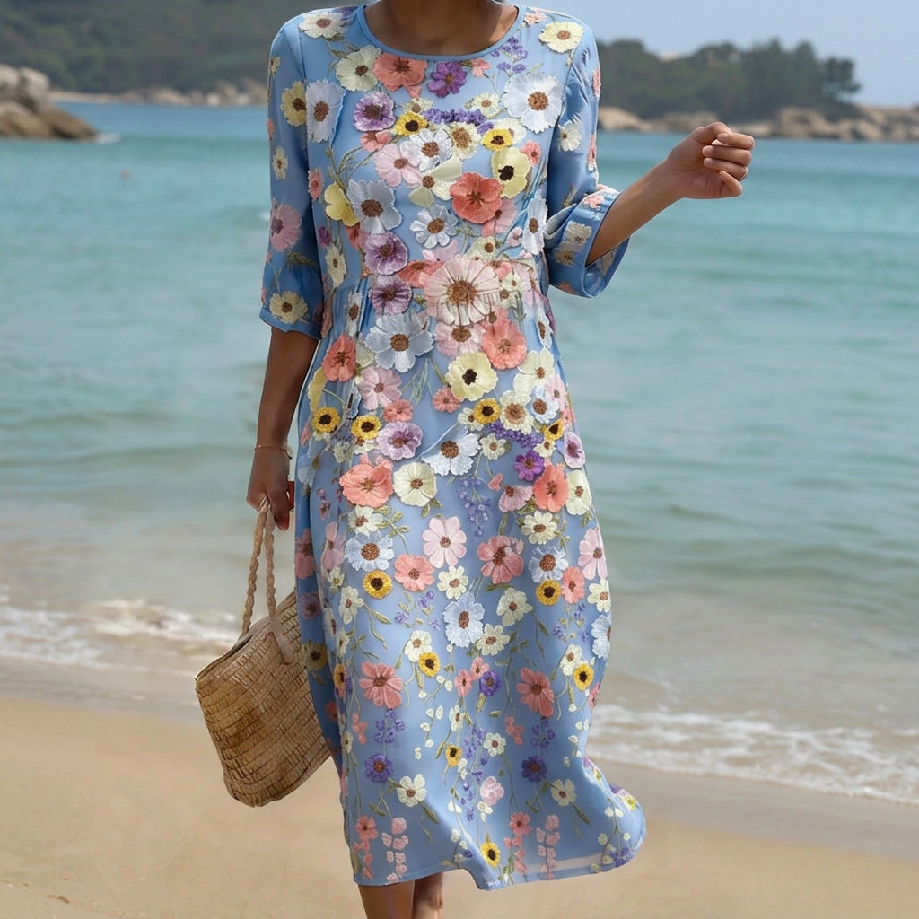 Jamie - rochie midi confortabilă și elegantă — imagine 1