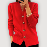 Cardigan Jamie cu nasturi în formă de inimă — imagine 4