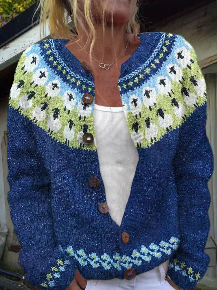 Janet - Cardigan islandez retro — imagine 2