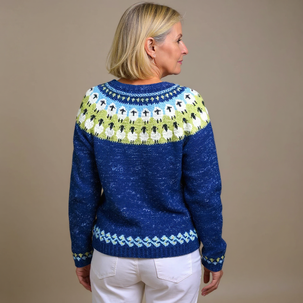 Janet - Cardigan islandez retro — imagine 3