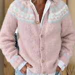 Janine - cardigan islandez retro — imagine 2